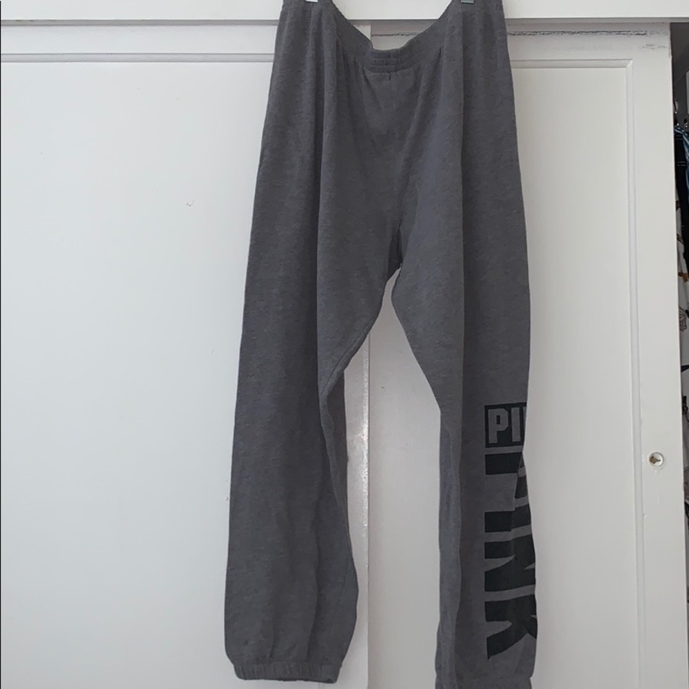 Pink sweat pants